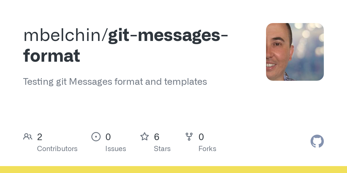 git messages format