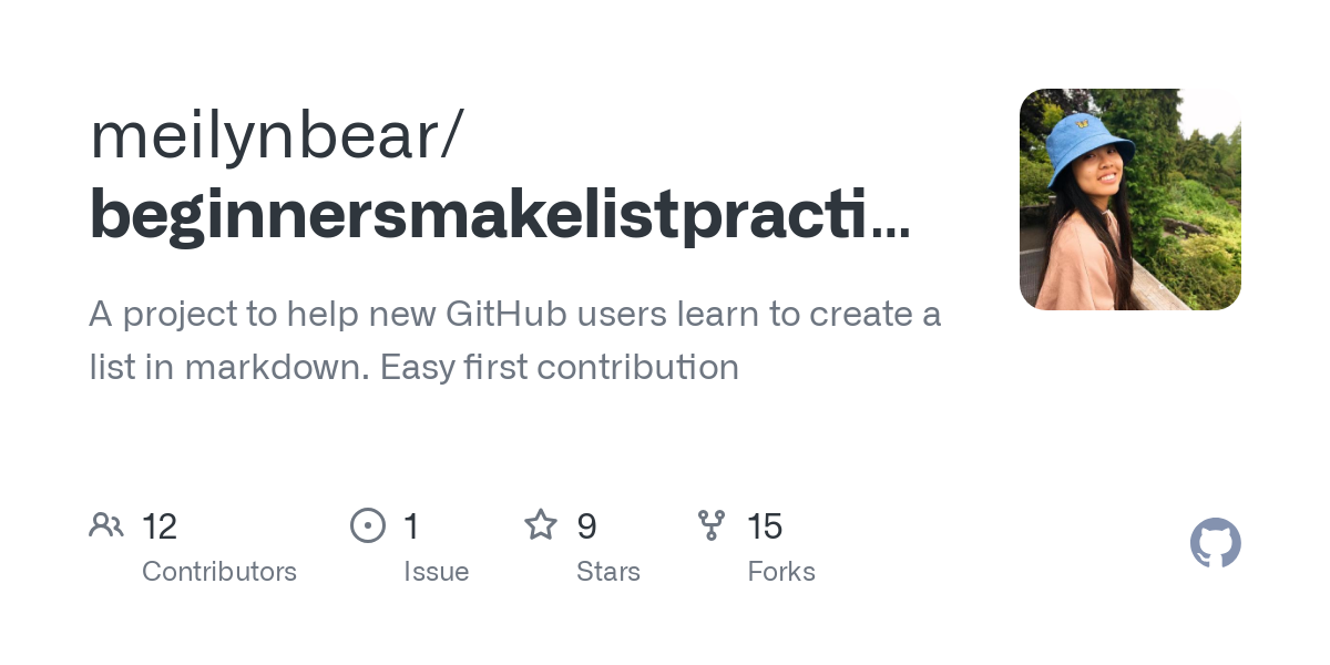 beginnersmakelistpractice