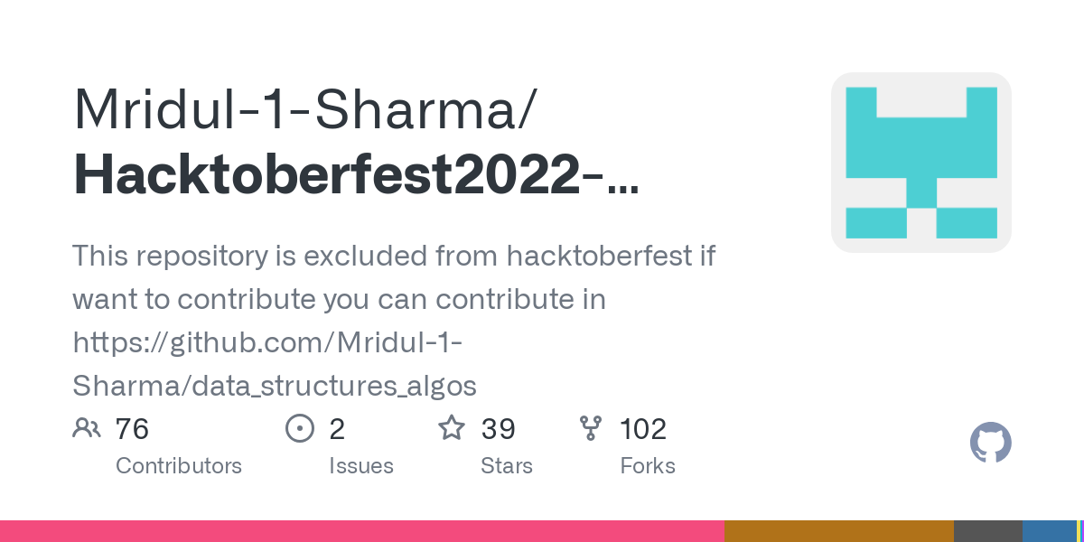 Hacktoberfest2022 DataStructuresAndAlgorithms