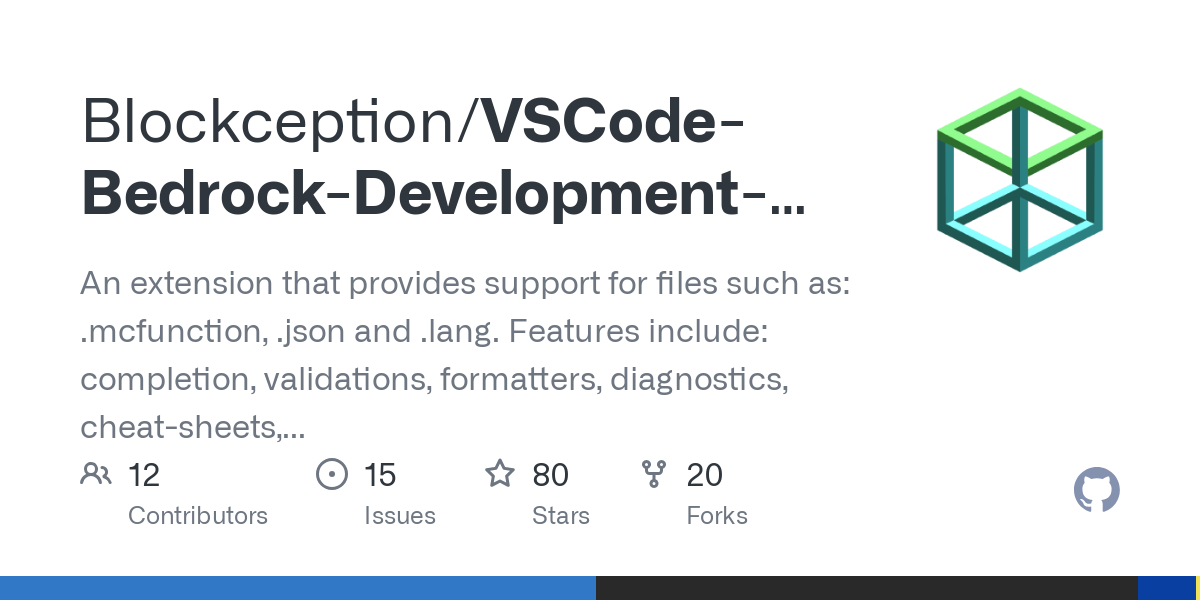 VSCode Bedrock Development Extension