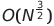o (n <sup> 3/2 </sup>)