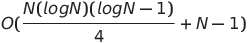 N (로그 N) (로그 N-1)/4 + N-1