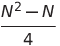  frac {n^2-n} {2}