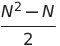  frac {n^2-n} {4}