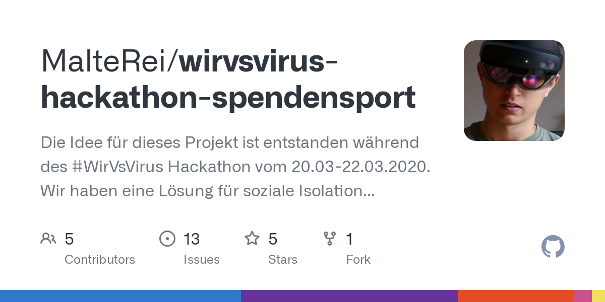 wirvsvirus hackathon spendensport