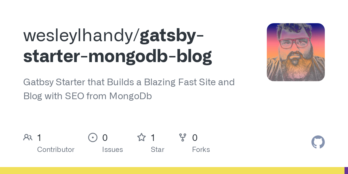 gatsby starter mongodb blog