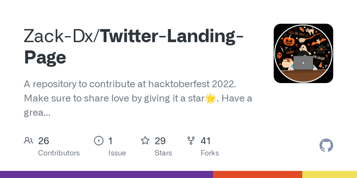 Twitter Landing Page