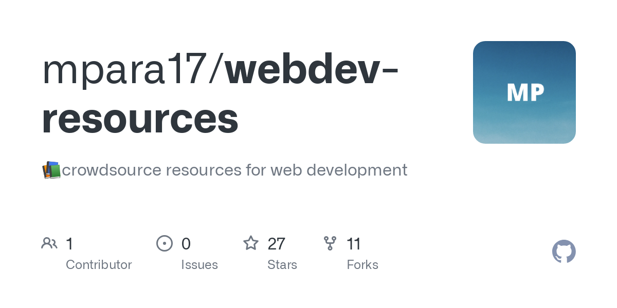 webdev resources
