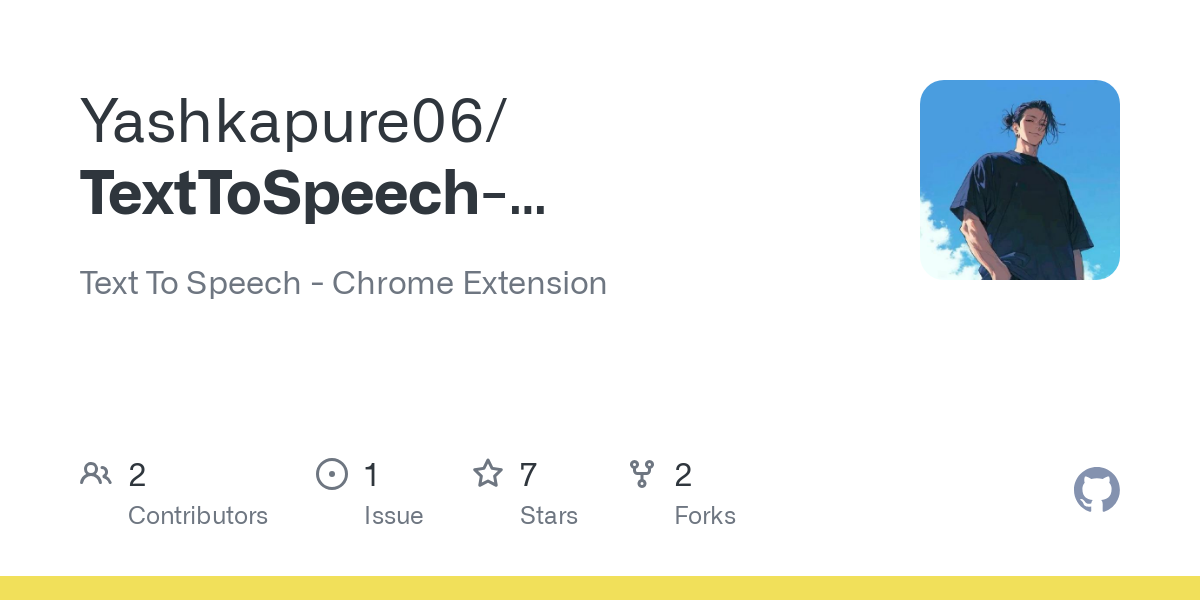 TextToSpeech ChromeExtension
