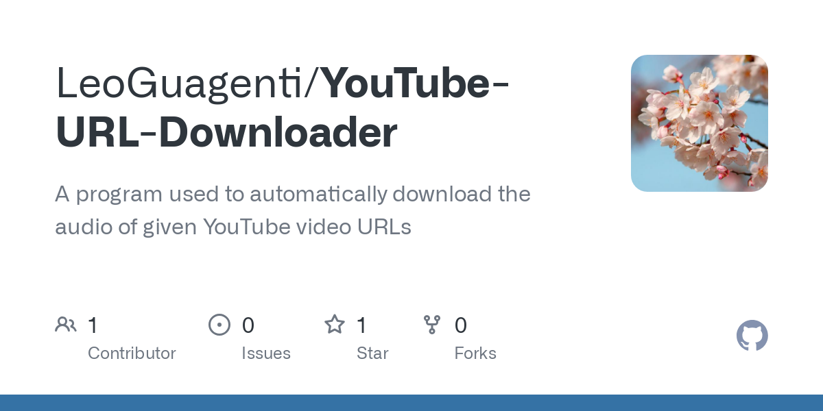 YouTube URL Downloader