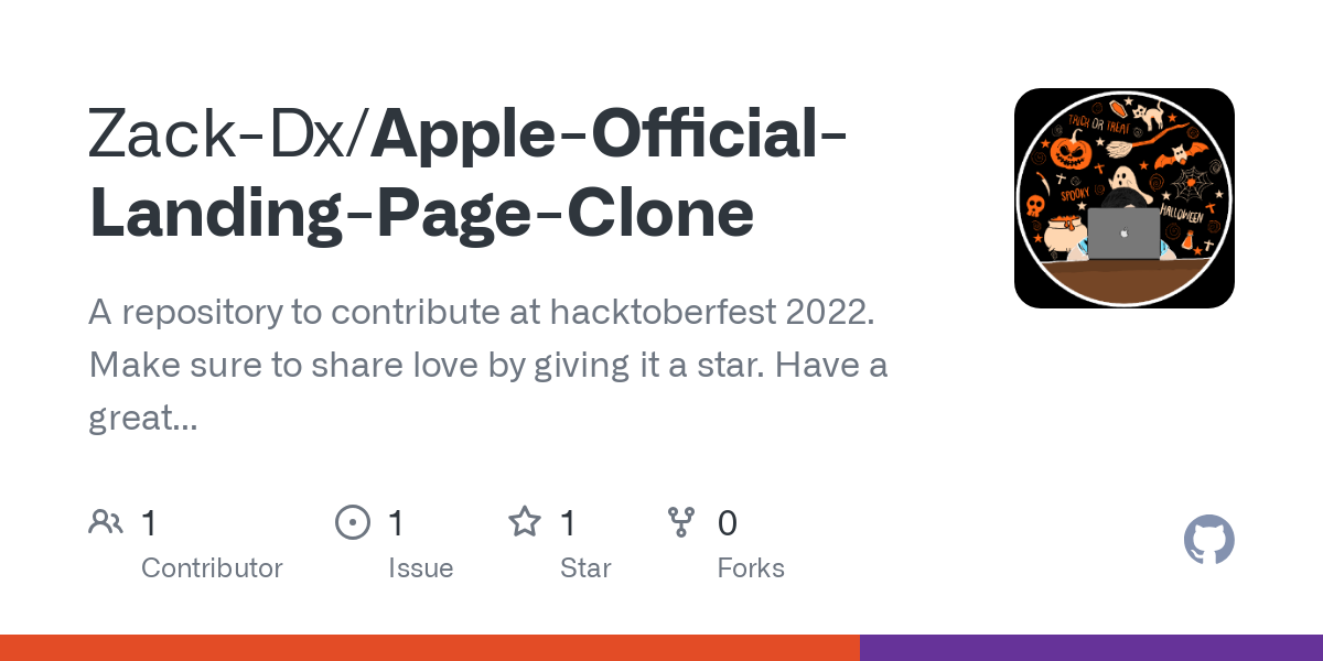 Apple Official Landing Page Clone