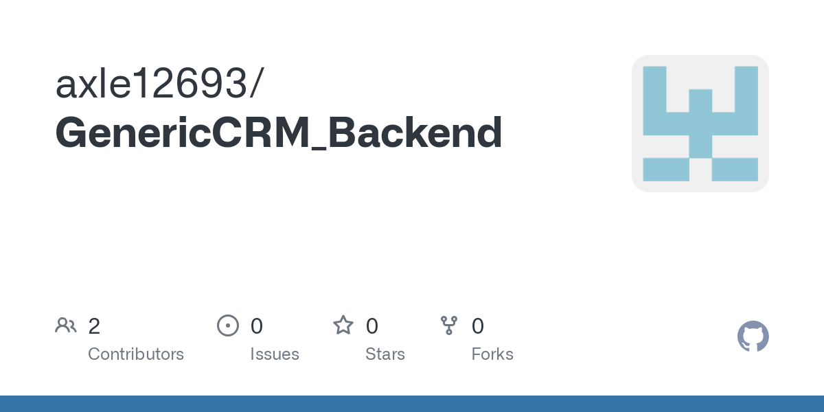 GenericCRM_Backend