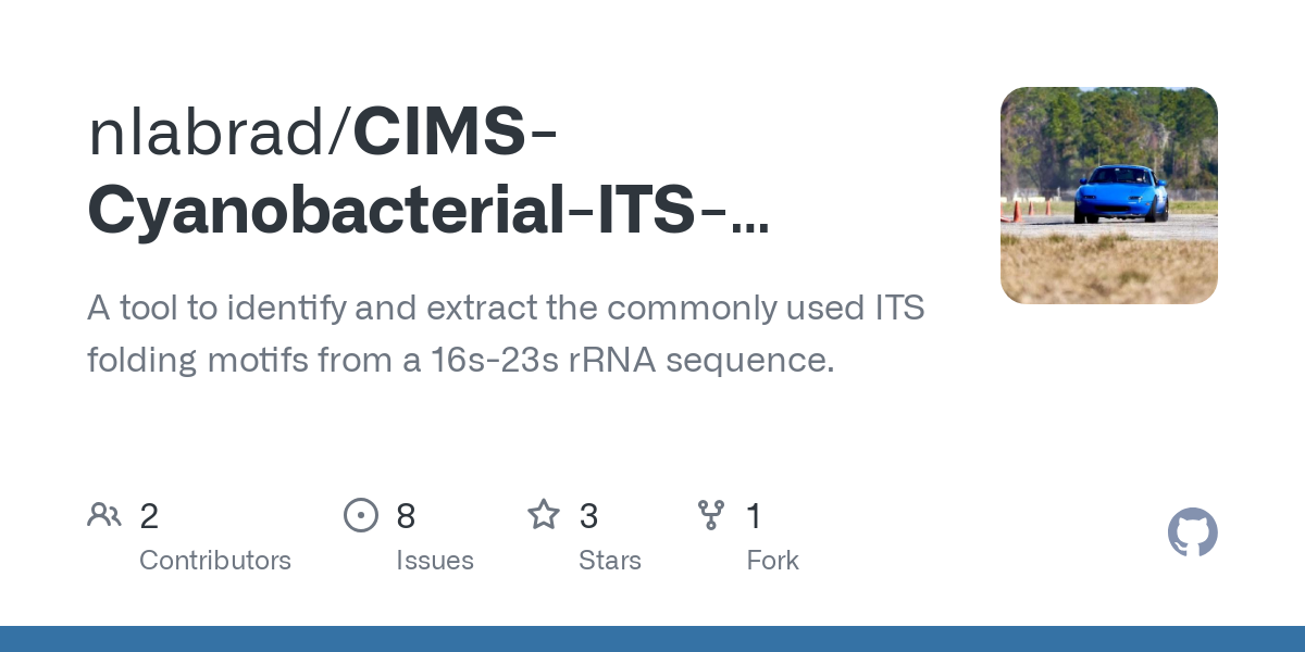 CIMS Cyanobacterial ITS motif slicer