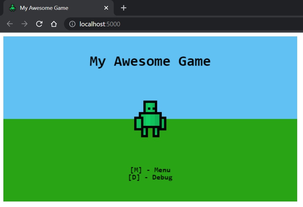 مثال على الشاشة