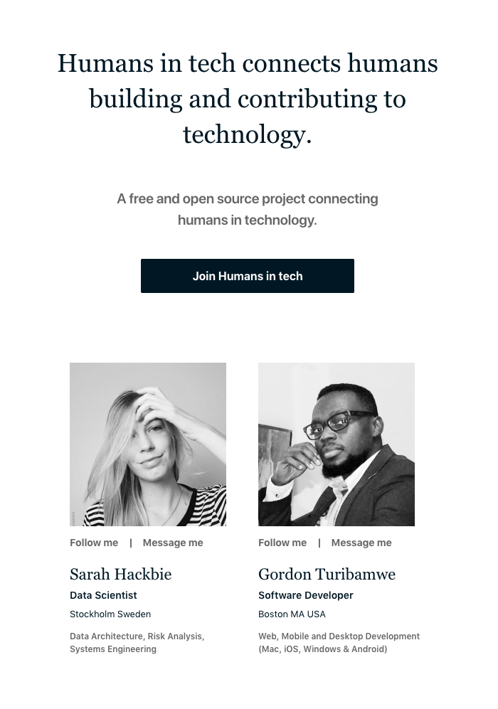 기술 분야의 인간 스크린 샷