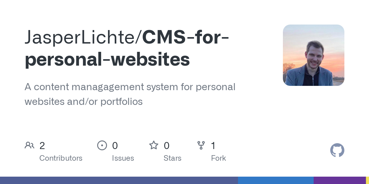 CMS for personal websites