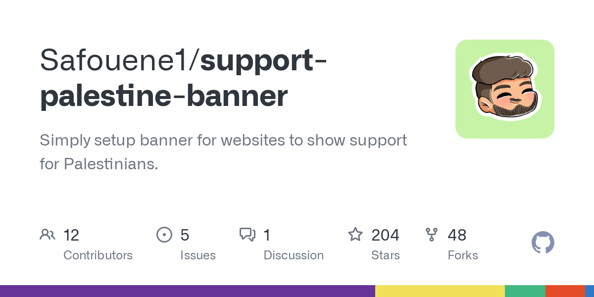 support palestine banner