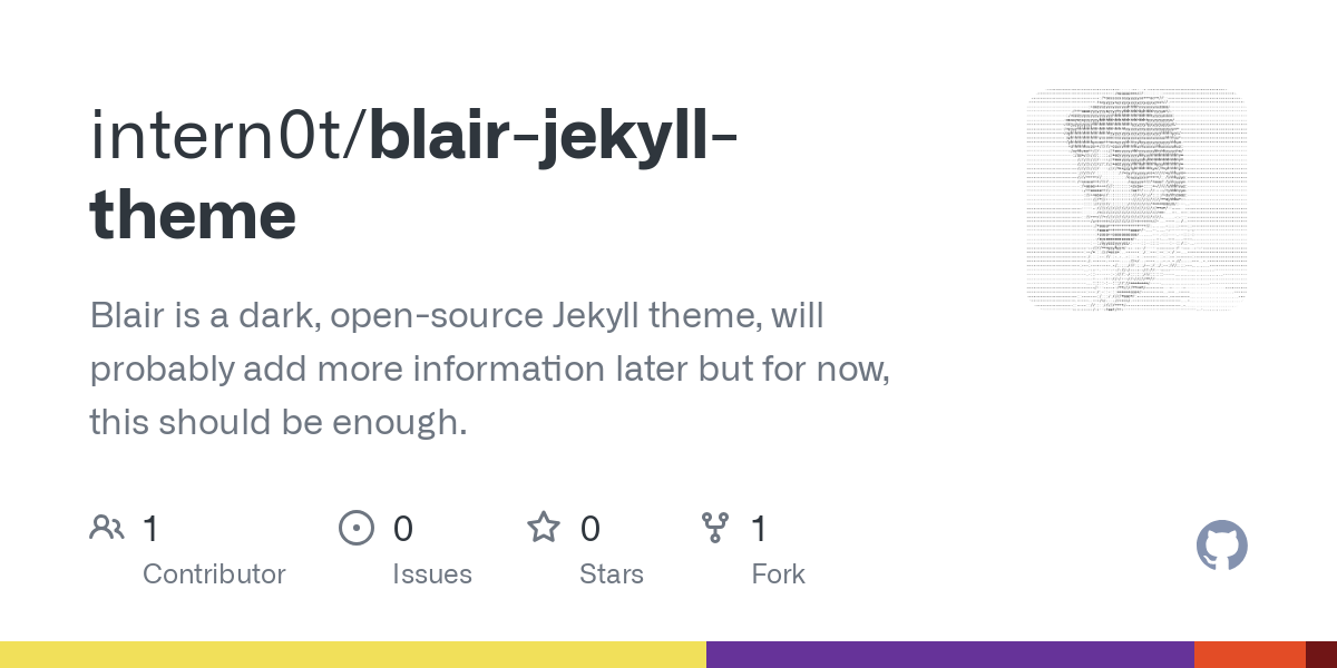 blair jekyll theme