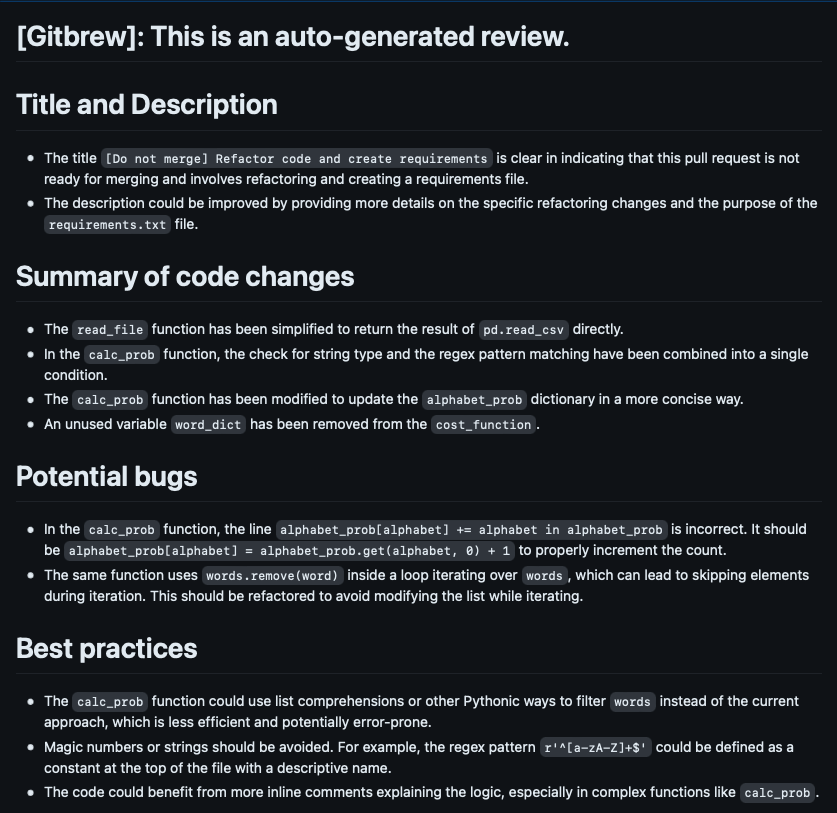 요청 검토를 당기십시오