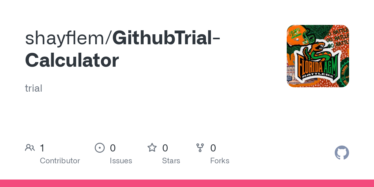 GithubTrial Calculator