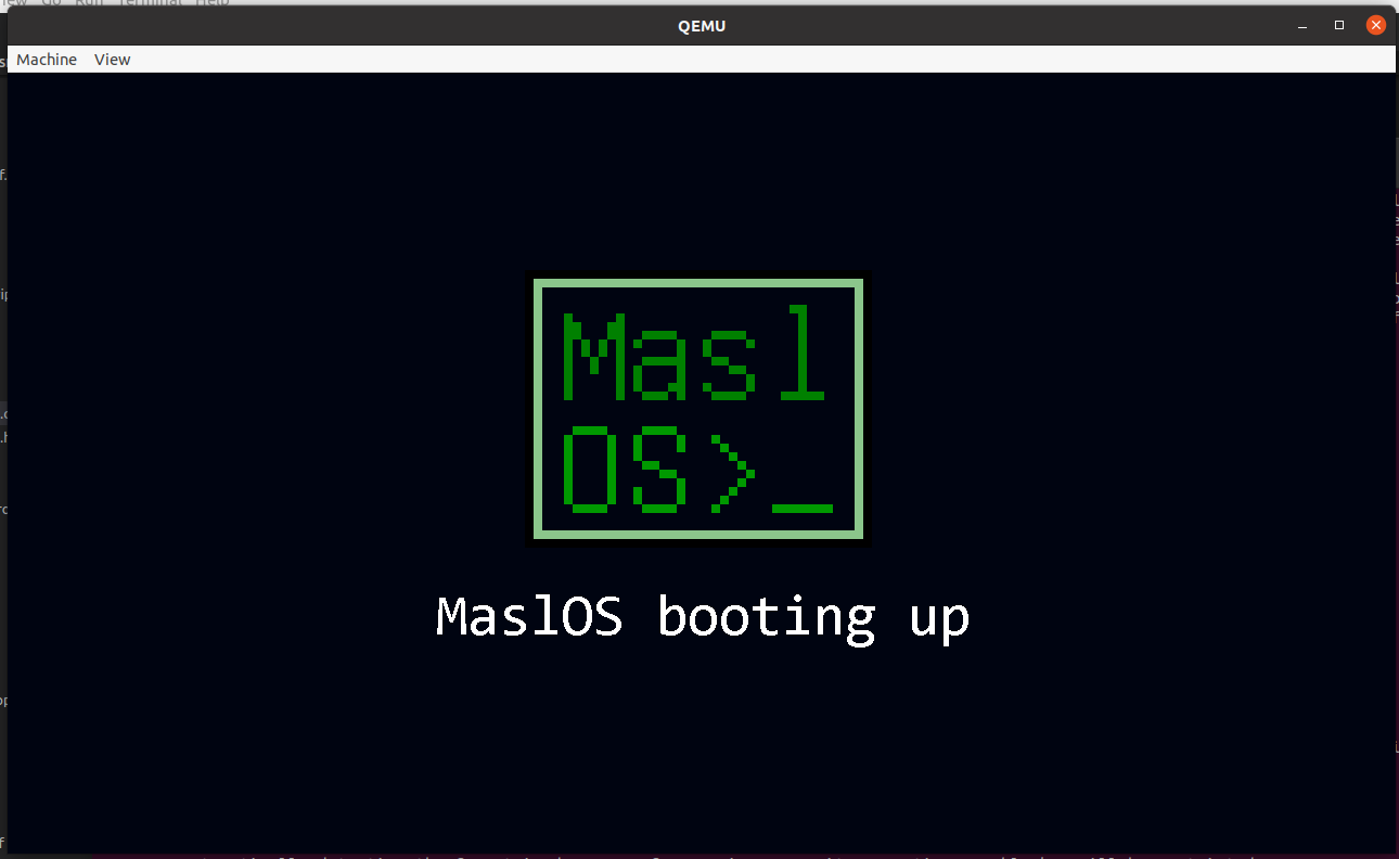 The MaslOS Splashscreen