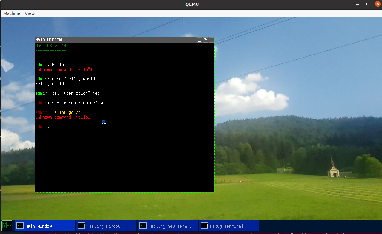 Playing around with the Terminals