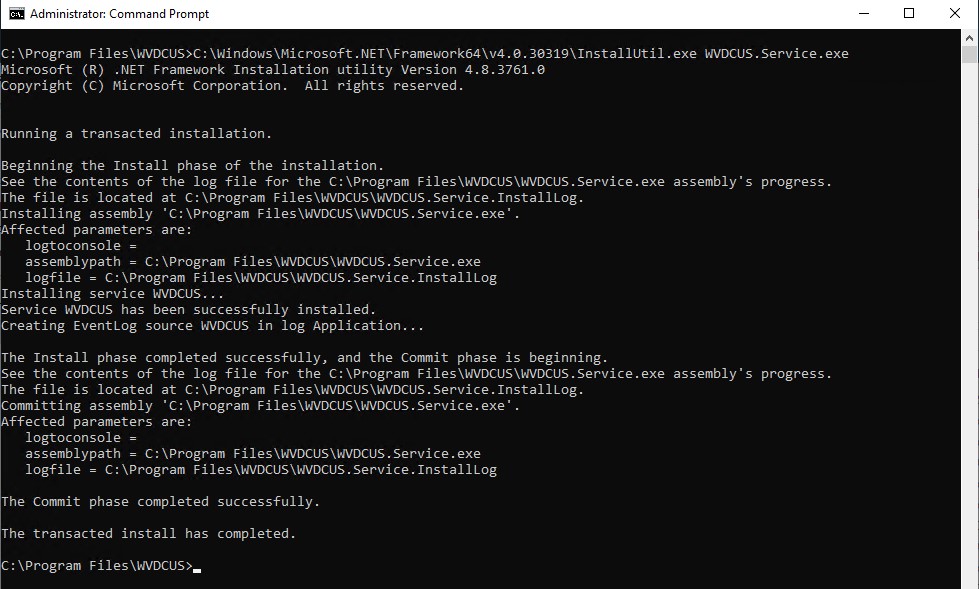 Windows 서비스 등록