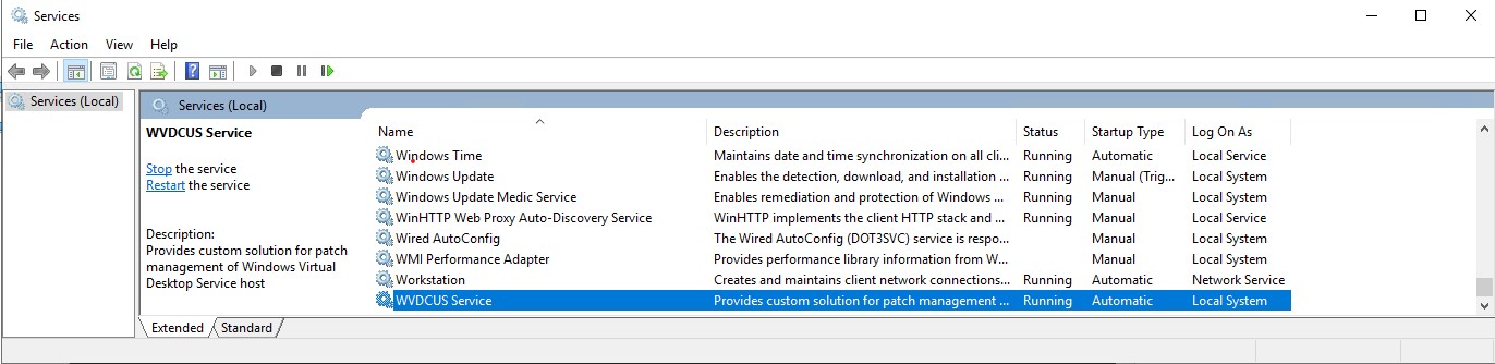 Windows 서비스가 시작되었습니다