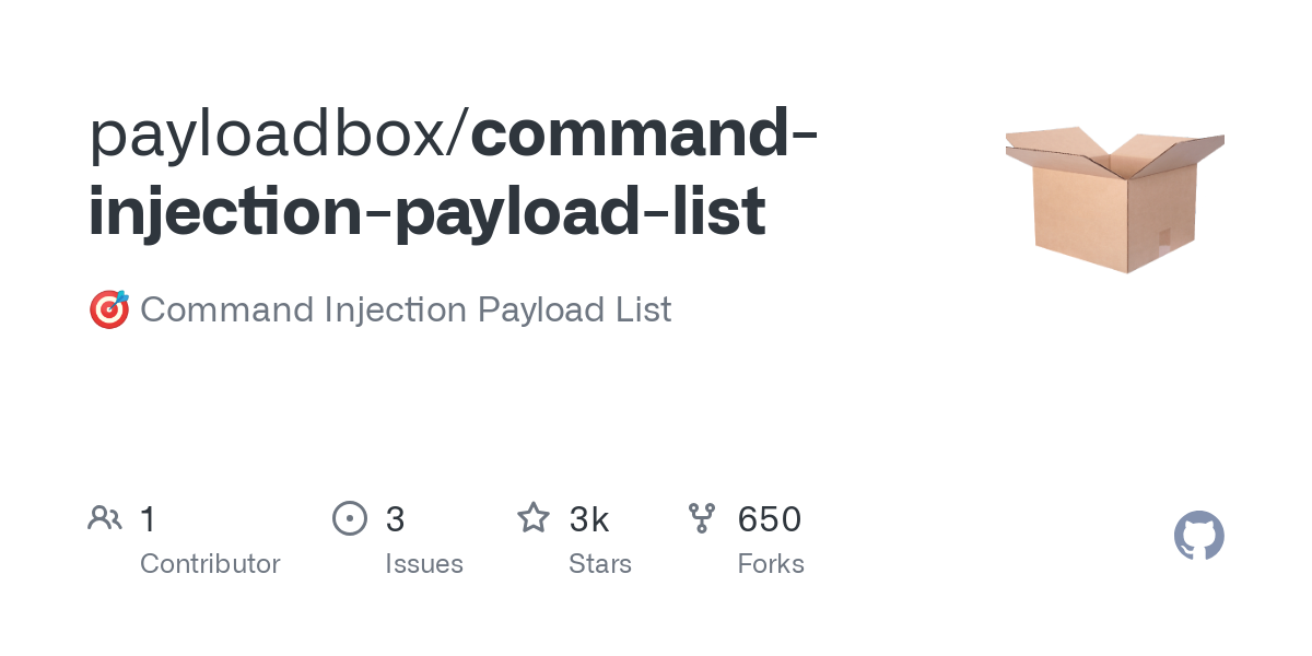 command injection payload list