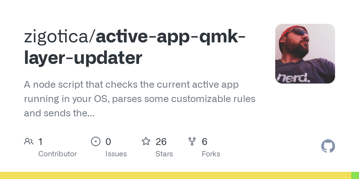 active app qmk layer updater