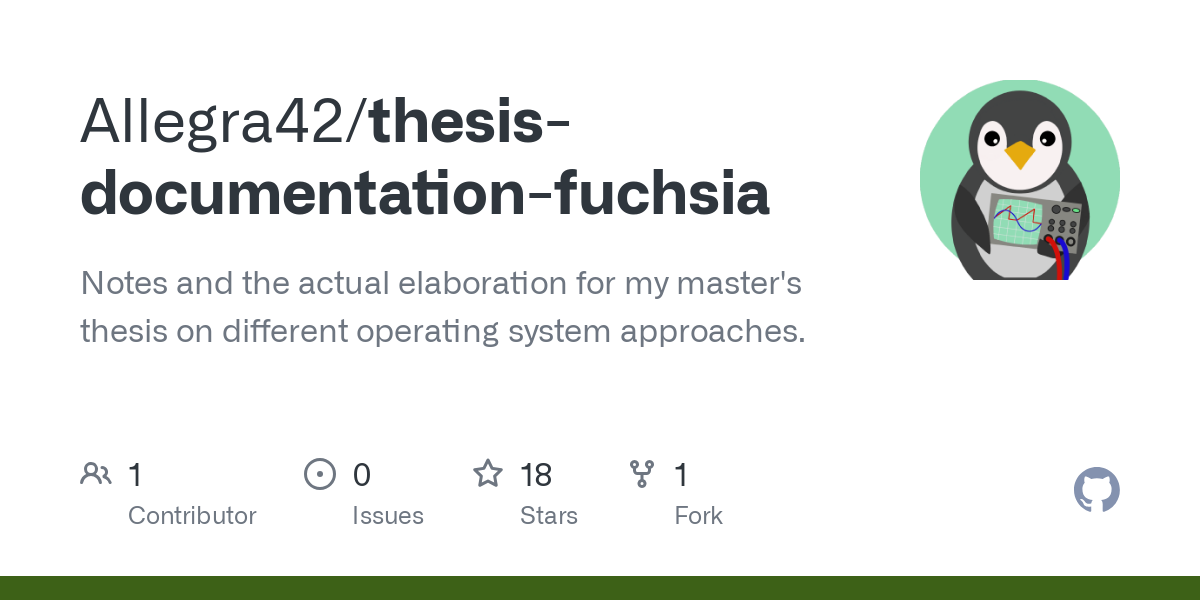 thesis documentation fuchsia