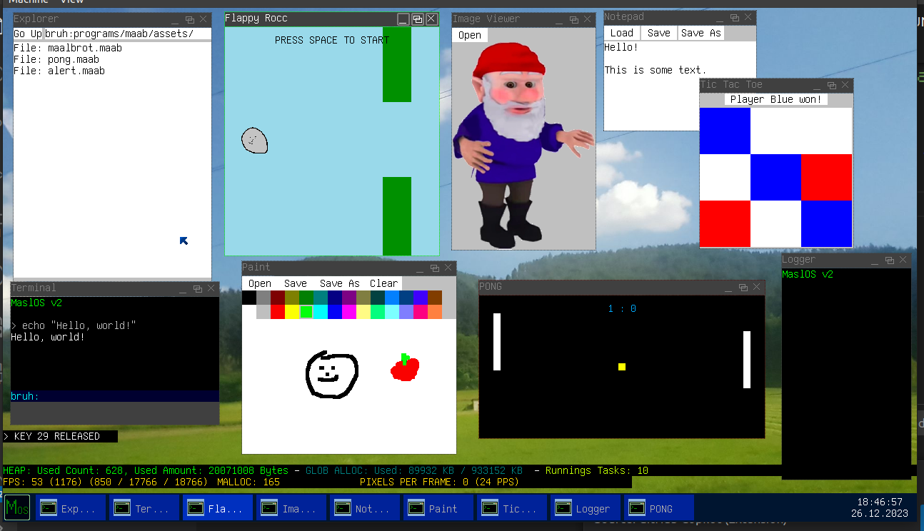 일부 앱을 과시합니다