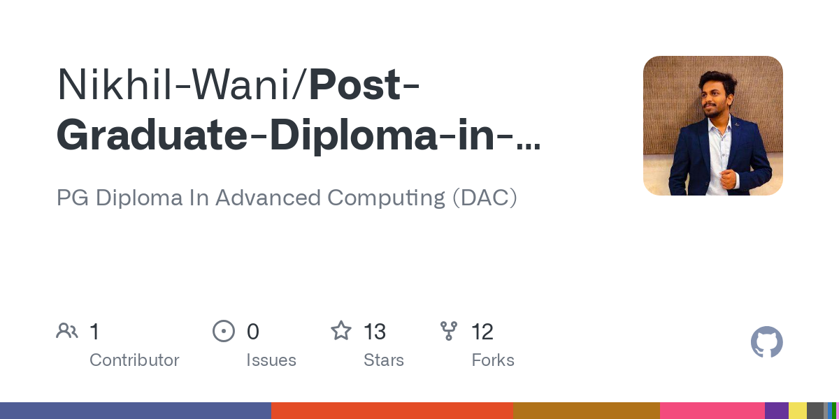 Post Graduate Diploma in Advanced Computing CDAC