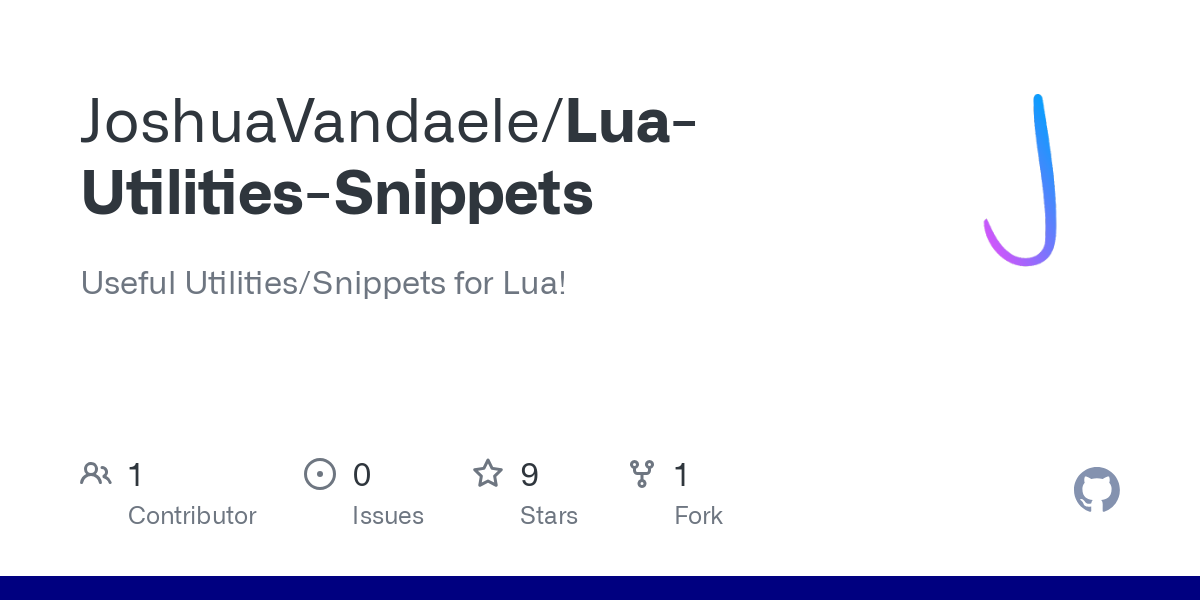 Lua Utilities Snippets