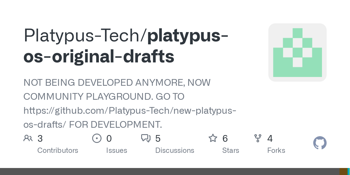 platypus os original drafts