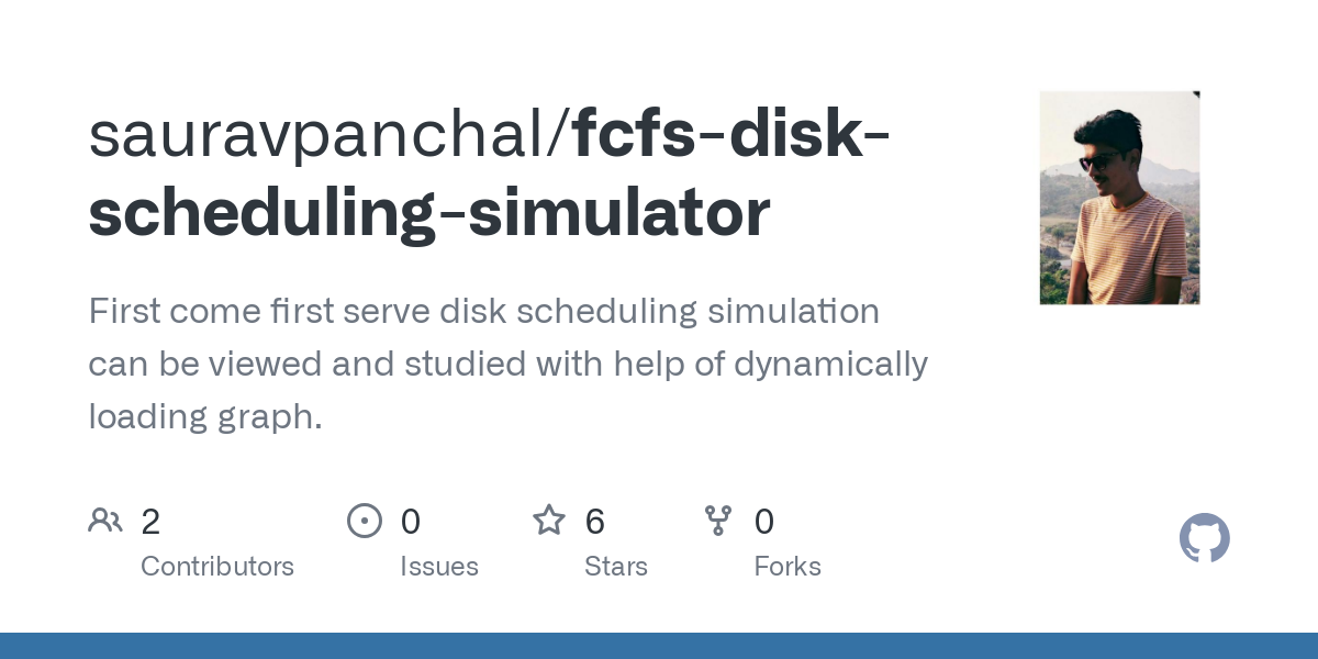 fcfs disk scheduling simulator