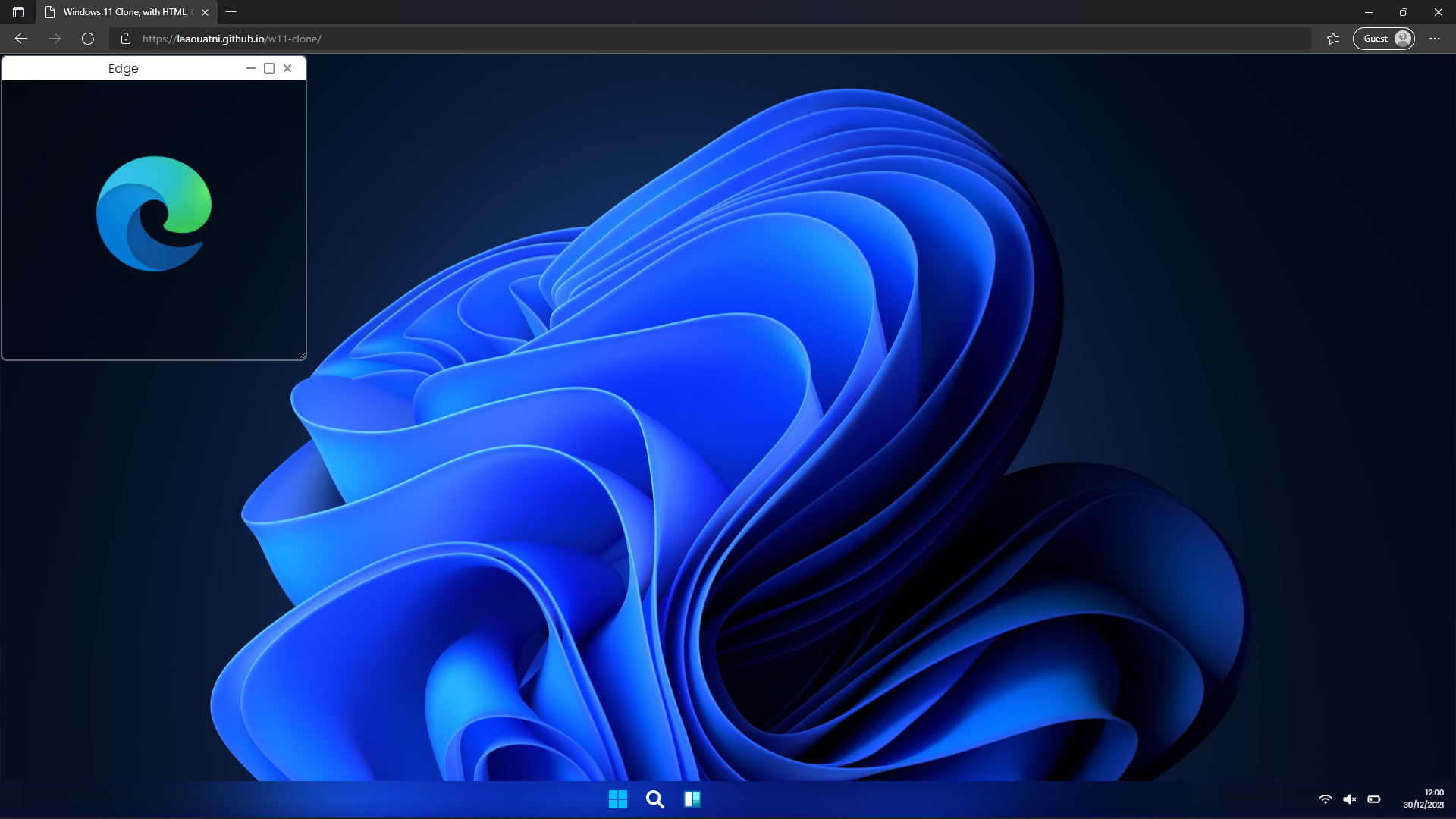 علامة تبويب Windows Windows 11 Clone