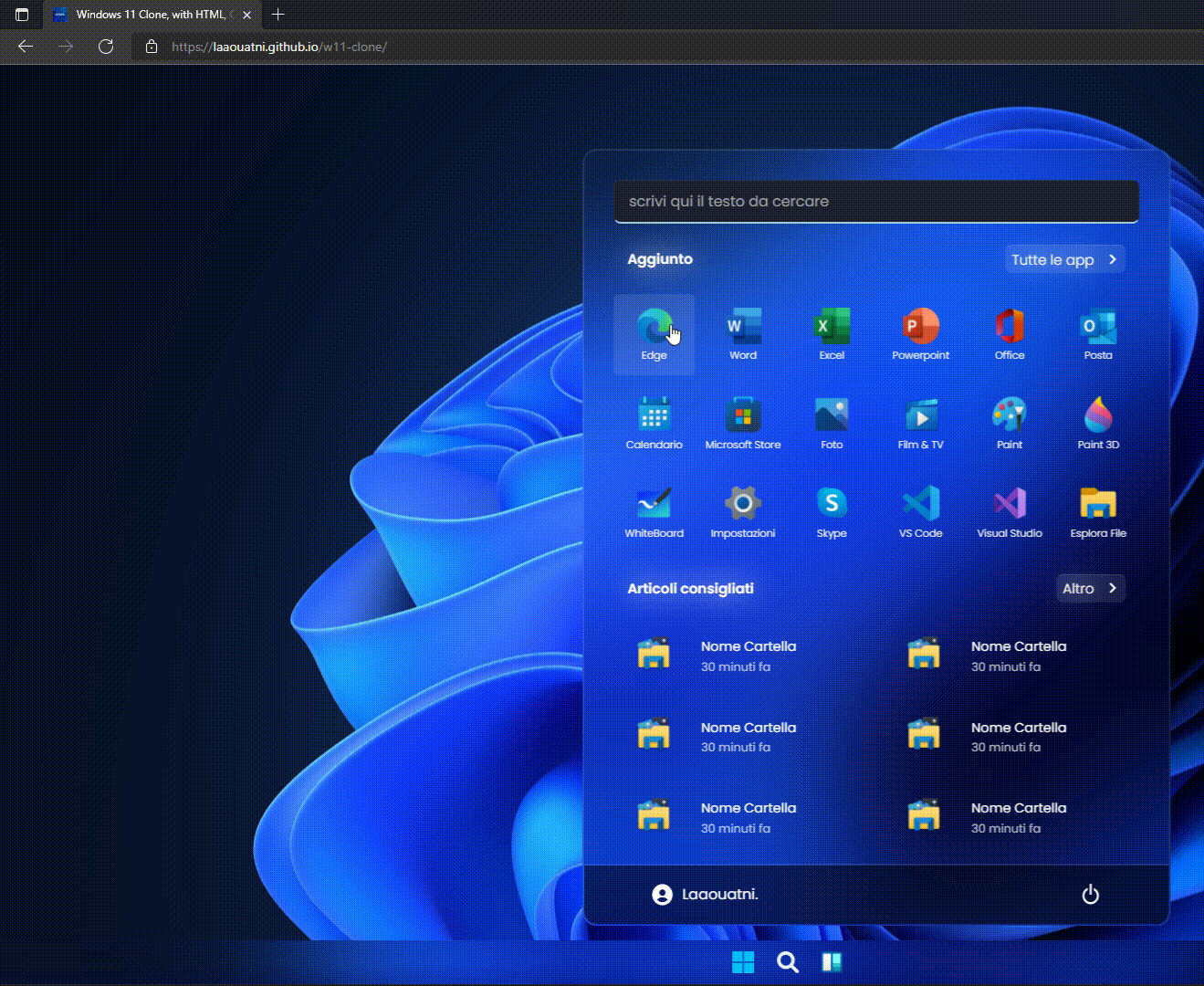 نافذة تبويب Windows تم إنشاؤها ، الرسوم المتحركة Dark Windows 11