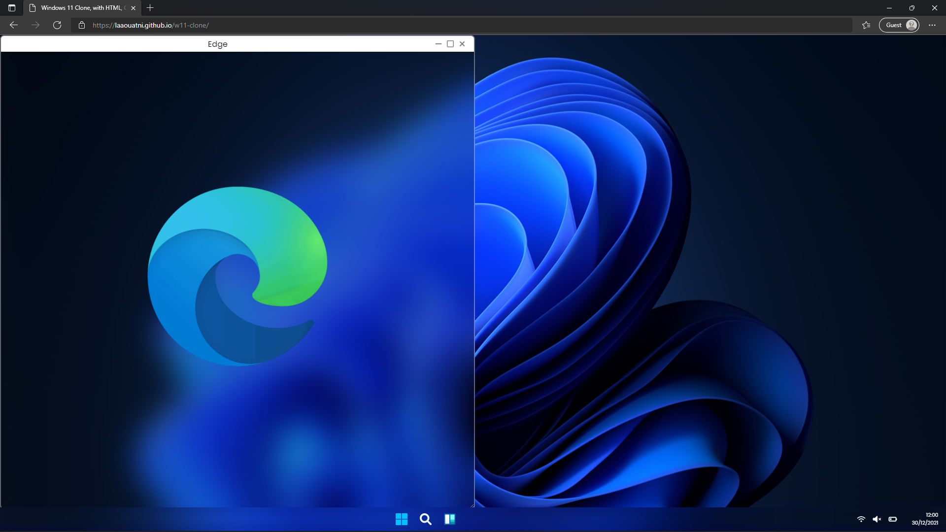 علامة تبويب Windows 11 Clone ، يمكن أن تناسب المساحة اليمنى أو اليسرى