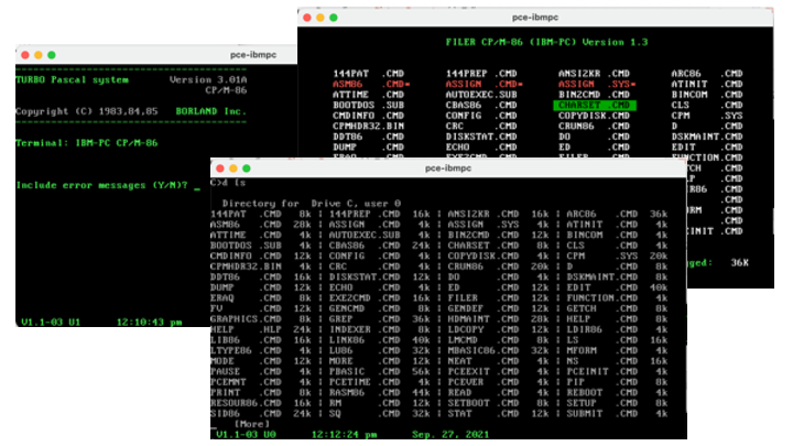 CP/M-86 1.1 تطبيقات