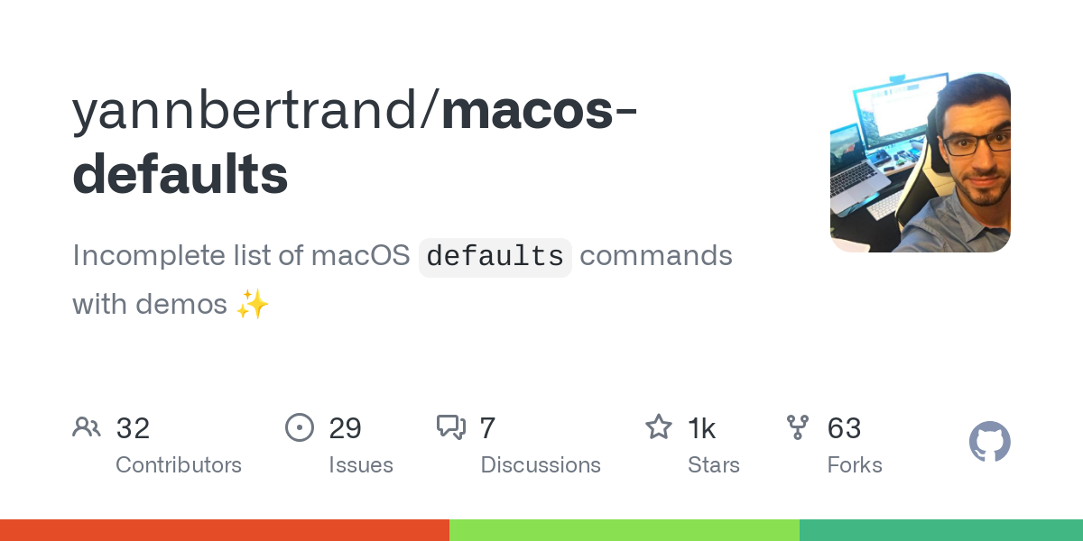 macos defaults