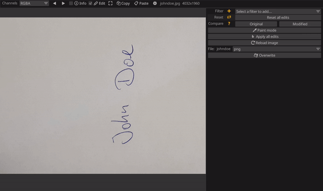 استخراج توقيع signature example