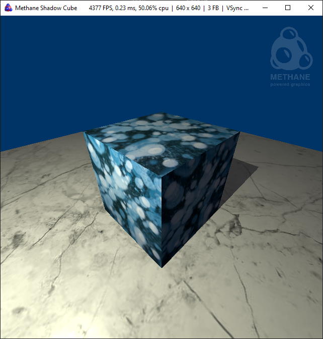 창에 그림자 큐브