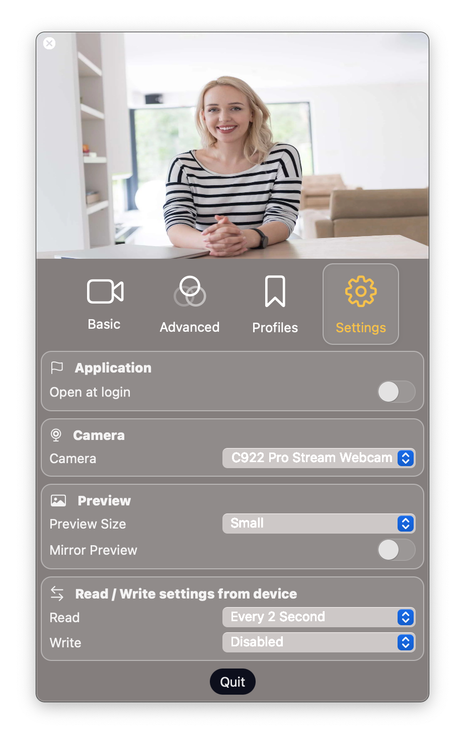선호도 스크린 샷