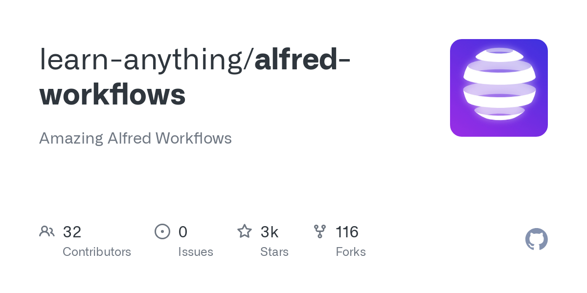 alfred workflows