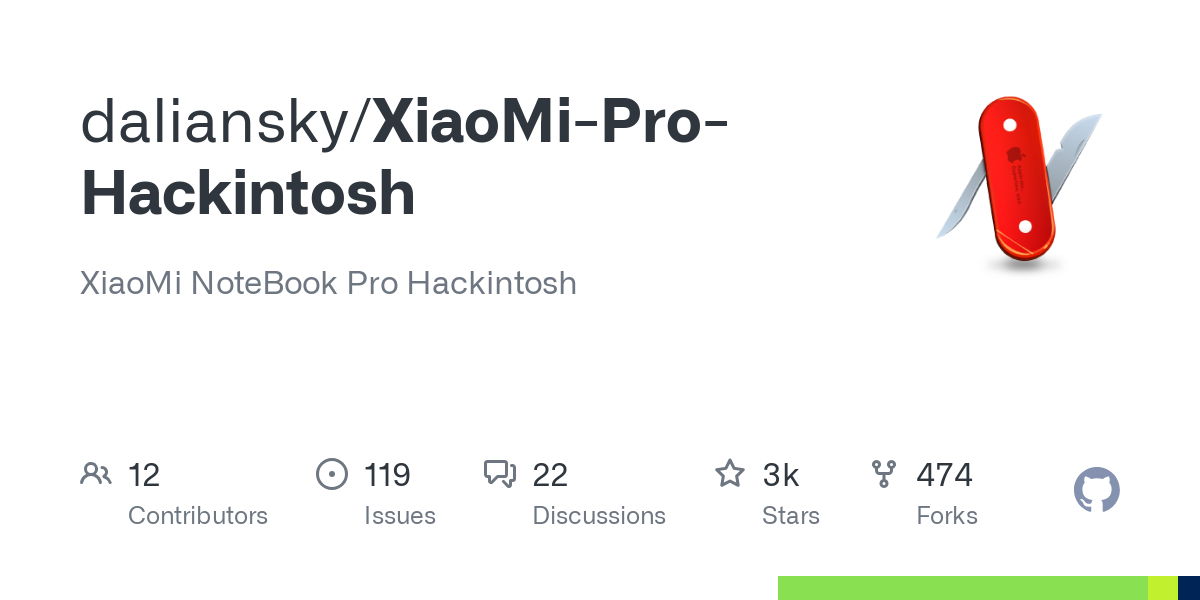 XiaoMi Pro Hackintosh