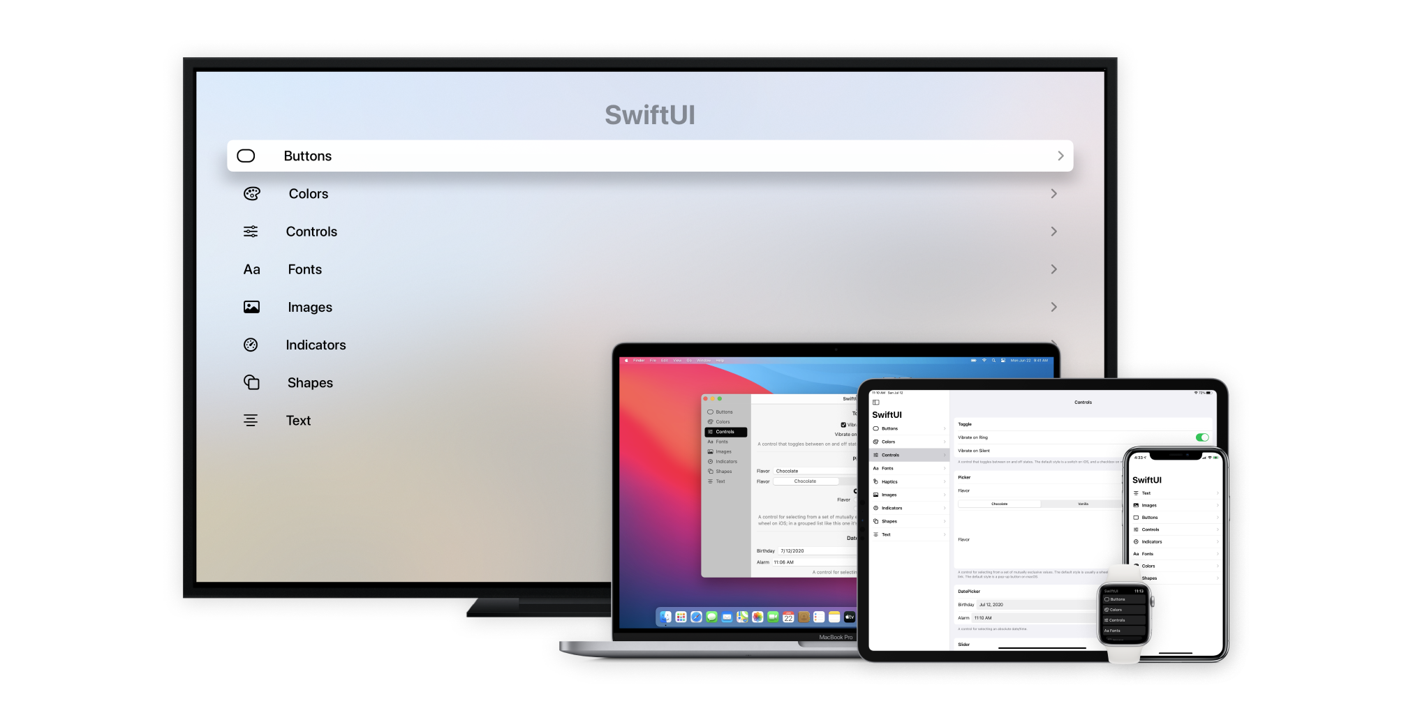 iOS, iPados, MacOS, WatchOS, TVOS
