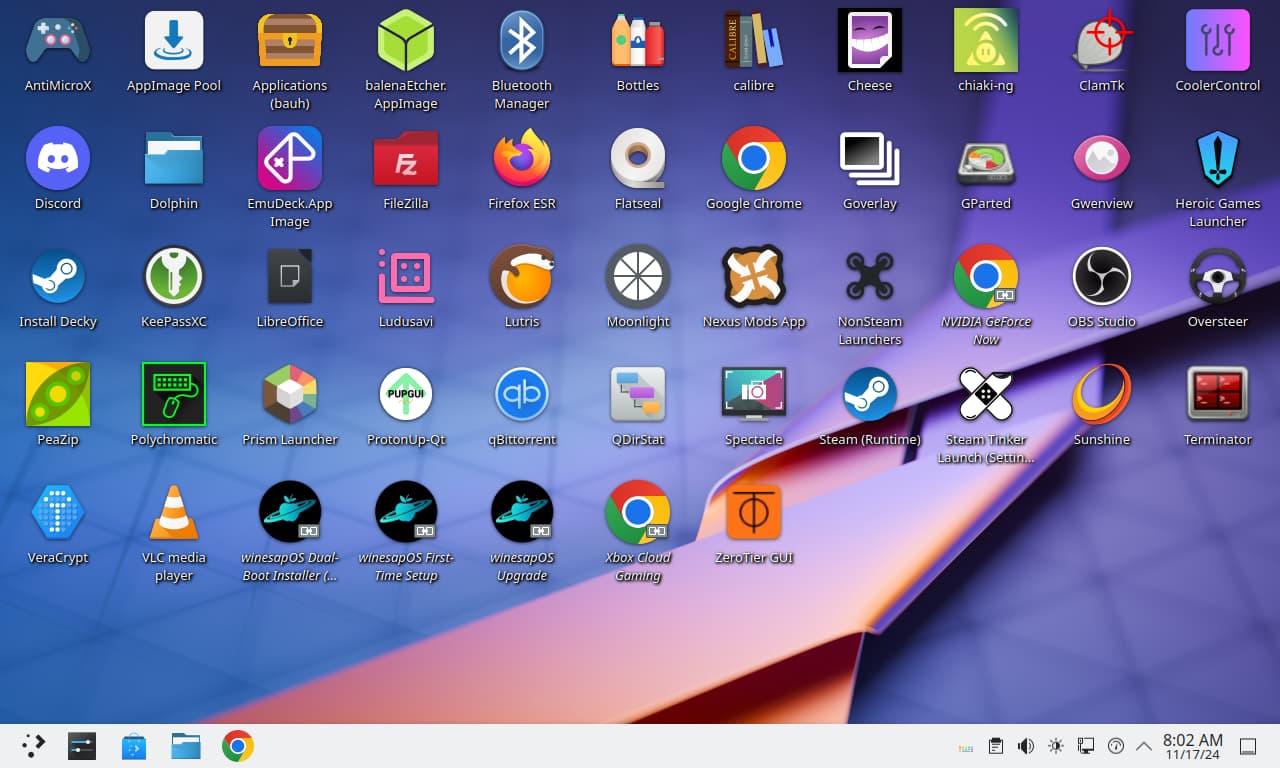 와이네타 포스 데스크탑 스크린 샷