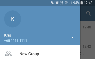 스크린 샷 전보 전화