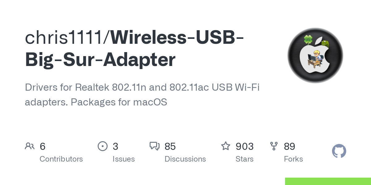 Wireless USB Big Sur Adapter